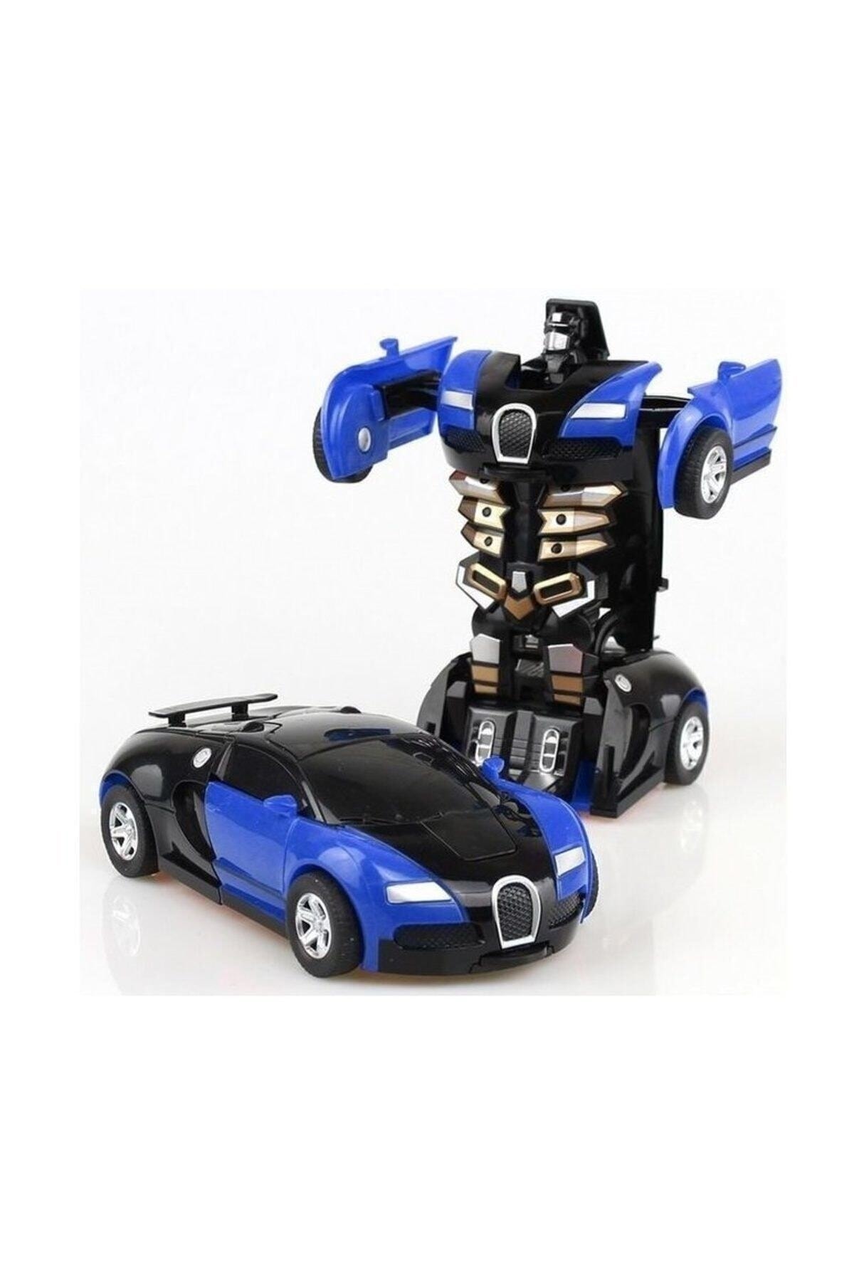  Transformers Robot Çek bırak 1:32 Kendinden Robota Dönüşebilen Araba Bugatti KZL2016-5 
